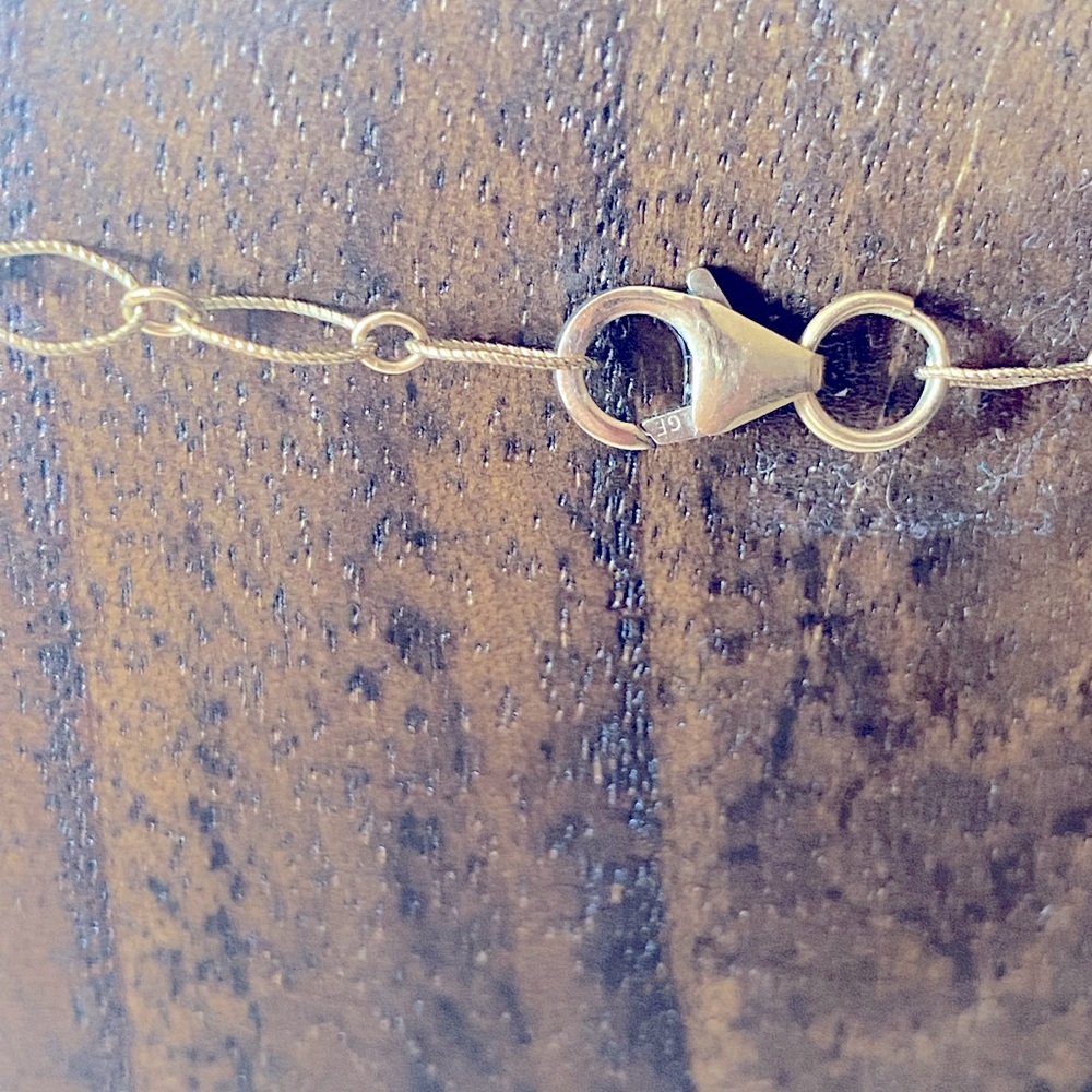 Gorgeous Sterling silver Gold Filled natural Turquoise stone pendant necklace. - Picture 4 of 7